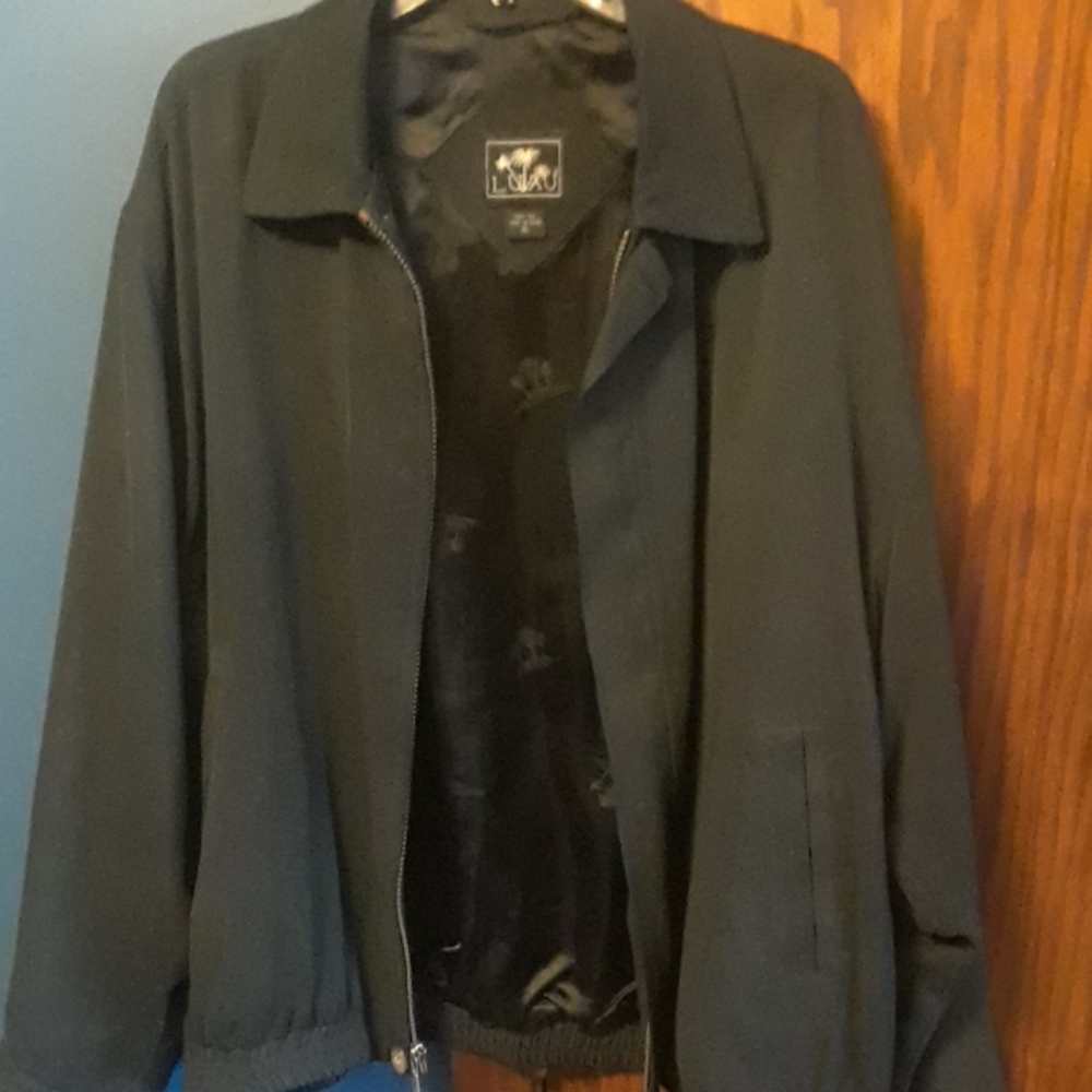 Luau vintage silk jacket/shirt Sz XL